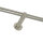 Gardinenstange 20 mm Endkappe einläufig Wandbefestigung, 110 cm