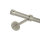 Gardinenstange 20 mm Endkappe einläufig Wandbefestigung, 130 cm