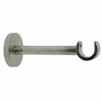 Gardinenstange 20 mm Endkugel einläufig Wandbefestigung, 140 cm