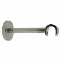 Gardinenstange 20 mm Endkugel einläufig Wandbefestigung, 400 cm