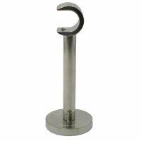 Innenlauf Gardinenstange 20 mm Endkappe einläufig Wandbefestigung, 450 cm