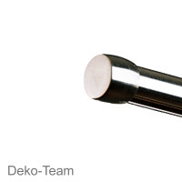 Innenlauf Gardinenstange 20 mm Endkappe einläufig Wandbefestigung, 450 cm