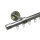 Innenlauf Gardinenstange 20 mm Endkappe einläufig Wandbefestigung, 450 cm