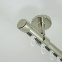 Innenlauf Gardinenstange 20 mm, einläufig, Deckenbefestigung