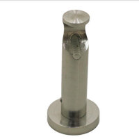 Gardinenstange 16 mm, 1-lfg , mit Endkappe, Deckenbefestigung 220 cm