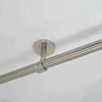 Gardinenstange 20 mm Endkappe einläufig Deckenbefestigung 120 cm