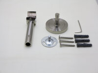 Gardinenstange 20 mm Endkappe einläufig Deckenbefestigung 150 cm