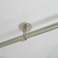 Gardinenstange 20 mm Endkappe einläufig Deckenbefestigung 510 cm