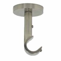 Gardinenstange 20 mm Knauf einläufig Deckenbefestigung 340 cm