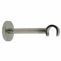 Gardinenstange 20 mm Endknauf einläufig Wandbefestigung, 320 cm