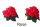 Donauklammer, messing, Motiv Blume, 2 Stück